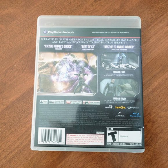 Star Wars The Force Unleashed II Playstation 3 Video Game, PS3 - Picture 2 of 6